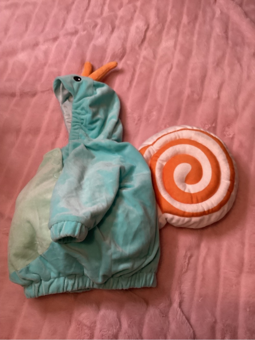 Unk Blue Green Snail Costume Jacket with Orange Shell Accent